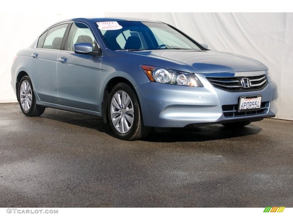 2011 Accord EX-L Sedan - Celestial Blue Metallic / Black photo #1