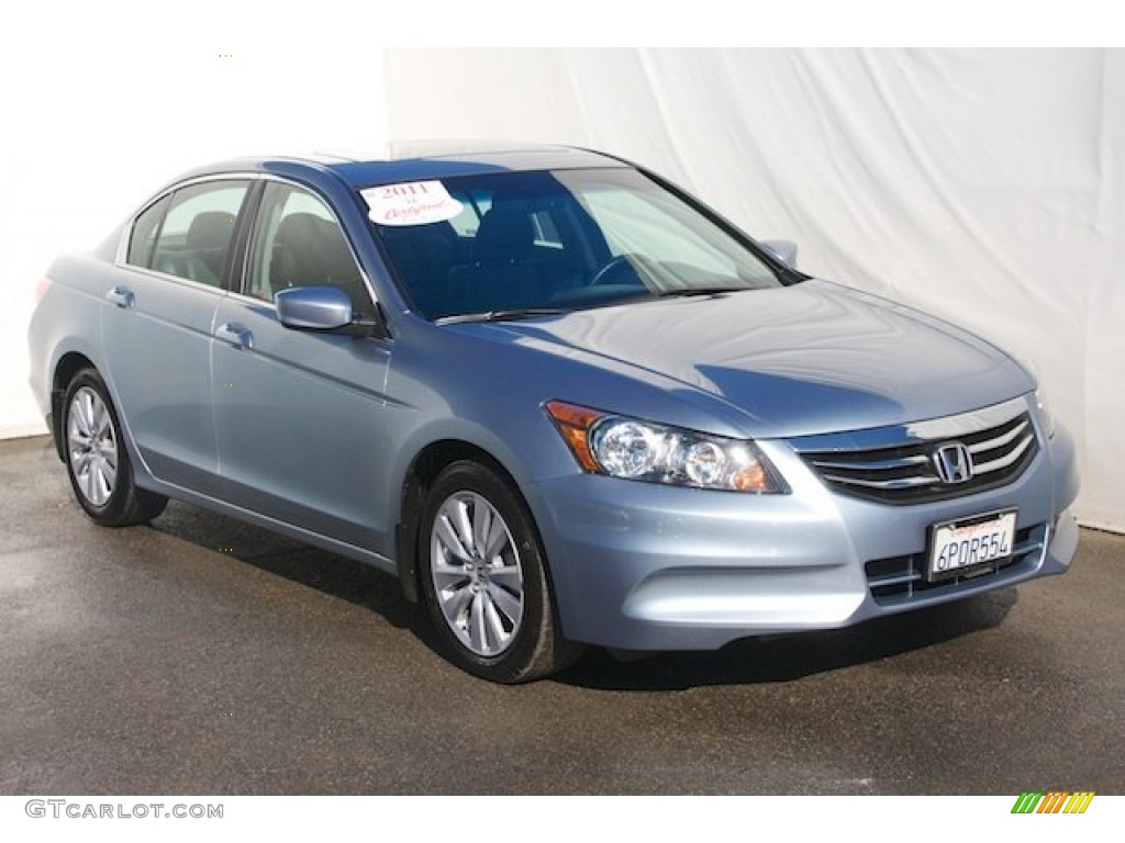 2011 Accord EX-L Sedan - Celestial Blue Metallic / Black photo #6