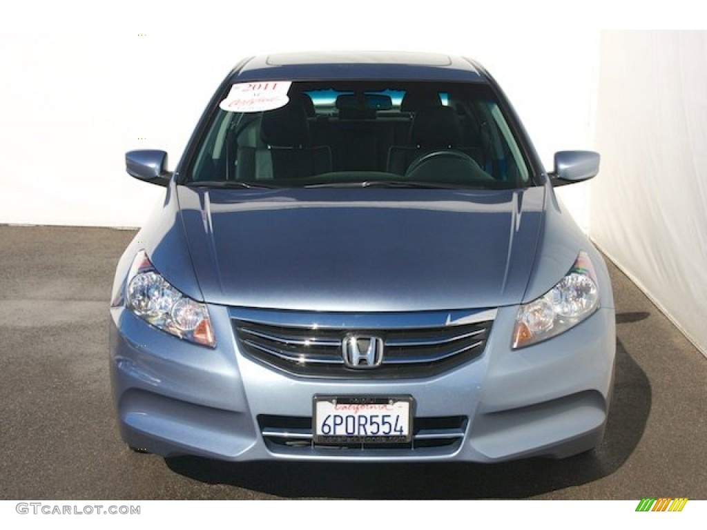 2011 Accord EX-L Sedan - Celestial Blue Metallic / Black photo #7
