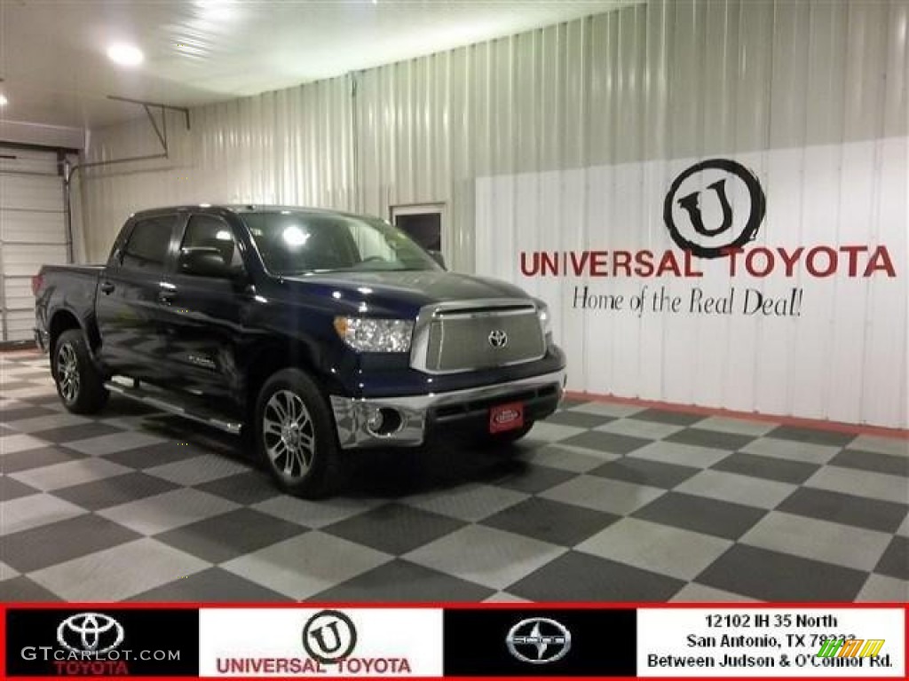 2012 Tundra Texas Edition CrewMax - Nautical Blue Metallic / Graphite photo #1