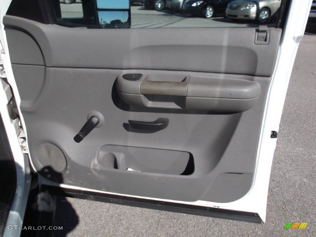 2008 Silverado 3500HD Work Truck Crew Cab - Summit White / Dark Titanium photo #6