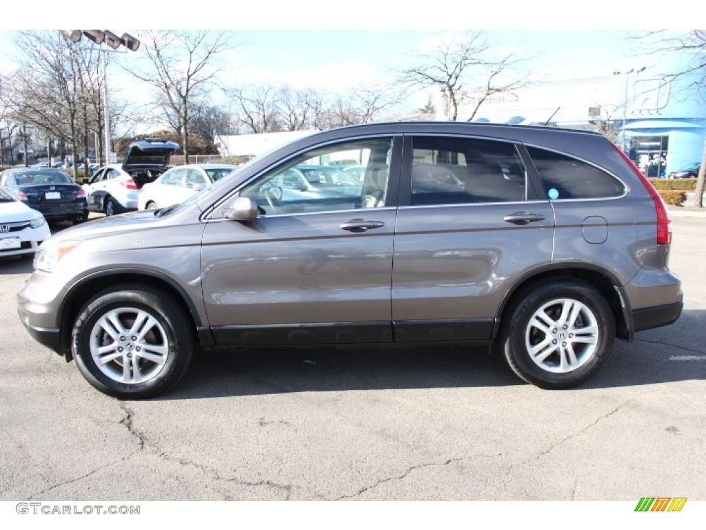 2010 CR-V EX-L AWD - Urban Titanium Metallic / Ivory photo #8