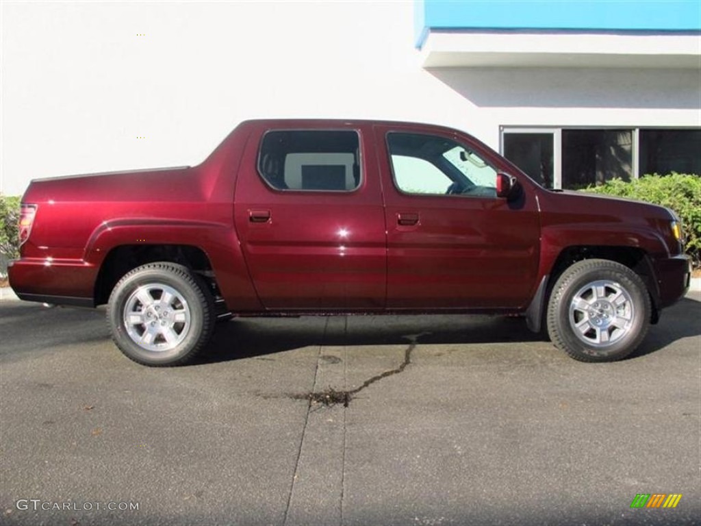 Dark Cherry Pearl 2013 Honda Ridgeline RTS Exterior Photo #76110938