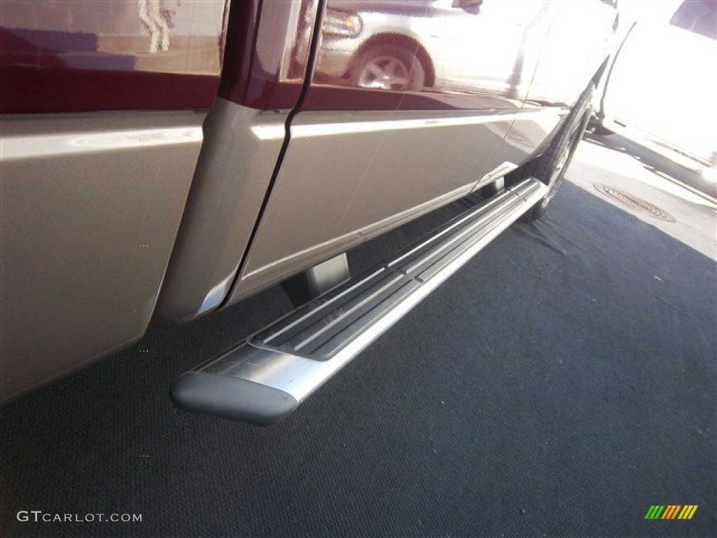 2005 F150 XLT SuperCrew - Dark Toreador Red Metallic / Tan photo #4