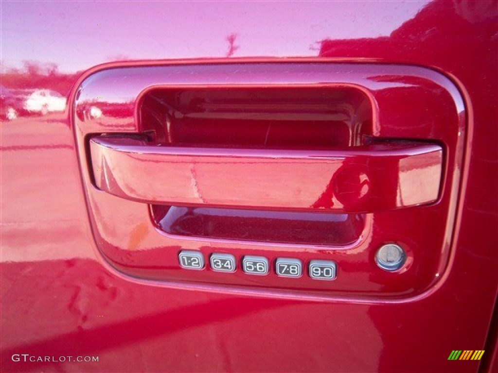 2010 F150 Lariat SuperCrew - Red Candy Metallic / Tan photo #10