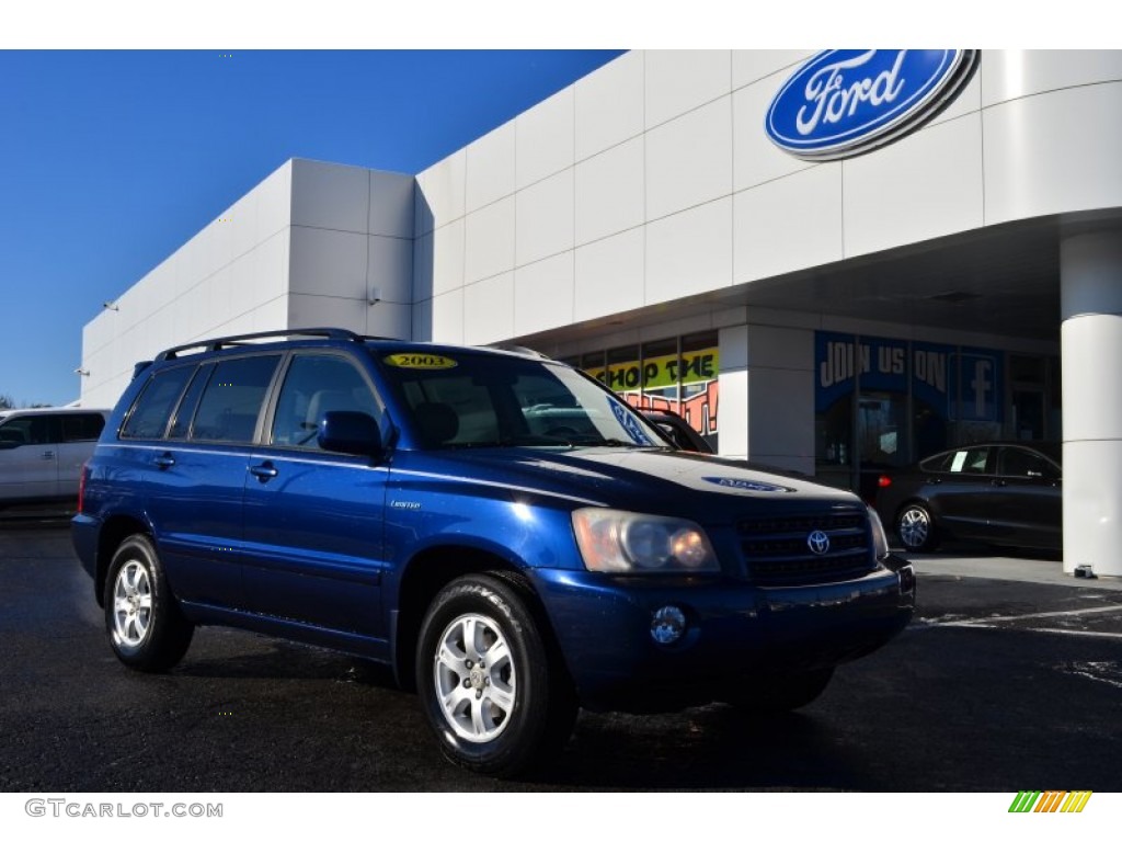 Indigo Ink Pearl 2003 Toyota Highlander Limited Exterior Photo #76112348