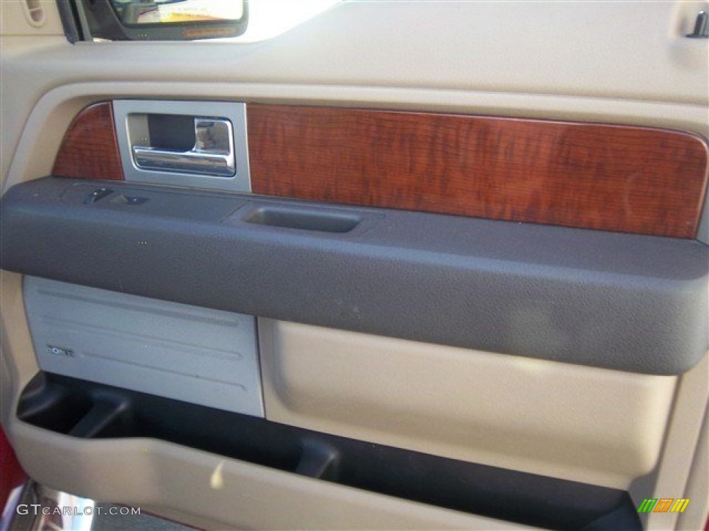 2010 F150 Lariat SuperCrew - Red Candy Metallic / Tan photo #19