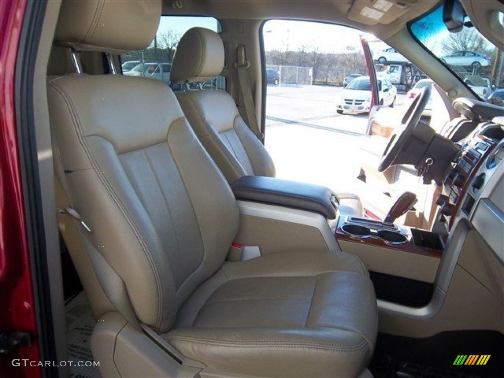 2010 F150 Lariat SuperCrew - Red Candy Metallic / Tan photo #20