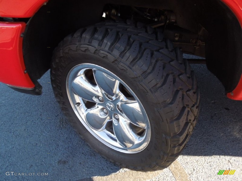 2004 Ram 1500 SLT Regular Cab 4x4 - Flame Red / Taupe photo #27