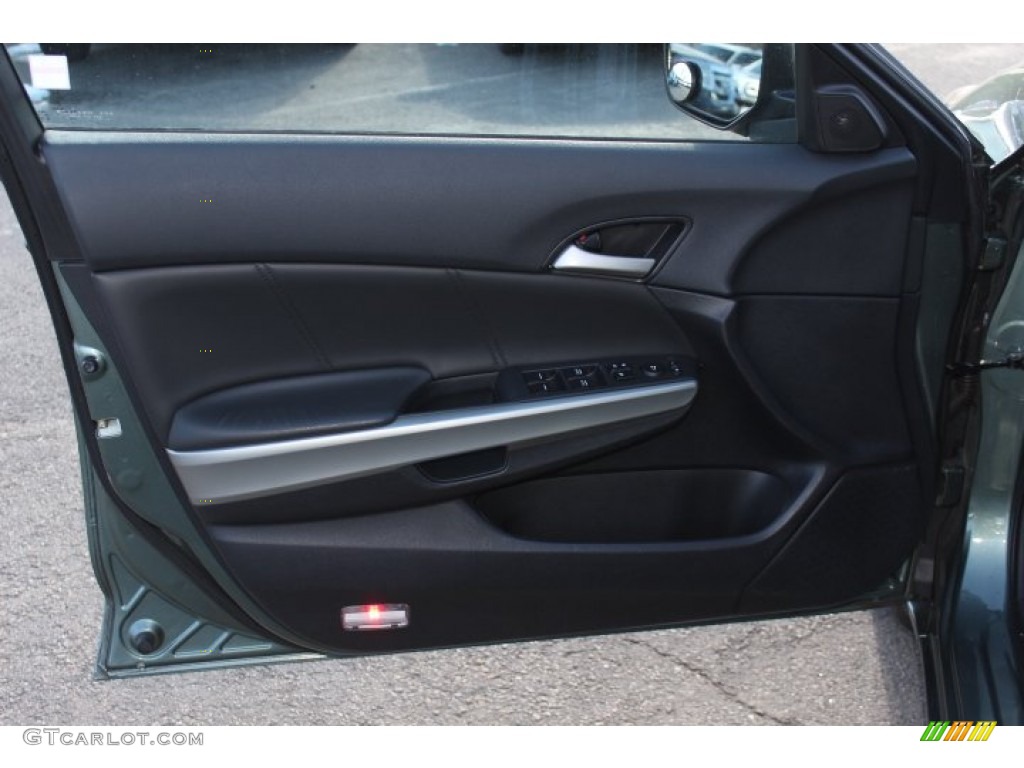 2008 Honda Accord EX-L V6 Sedan Black Door Panel Photo #76113788