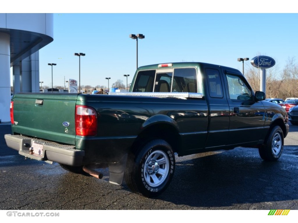2003 Ranger XLT SuperCab - Dark Highland Green Metallic / Medium Pebble photo #3