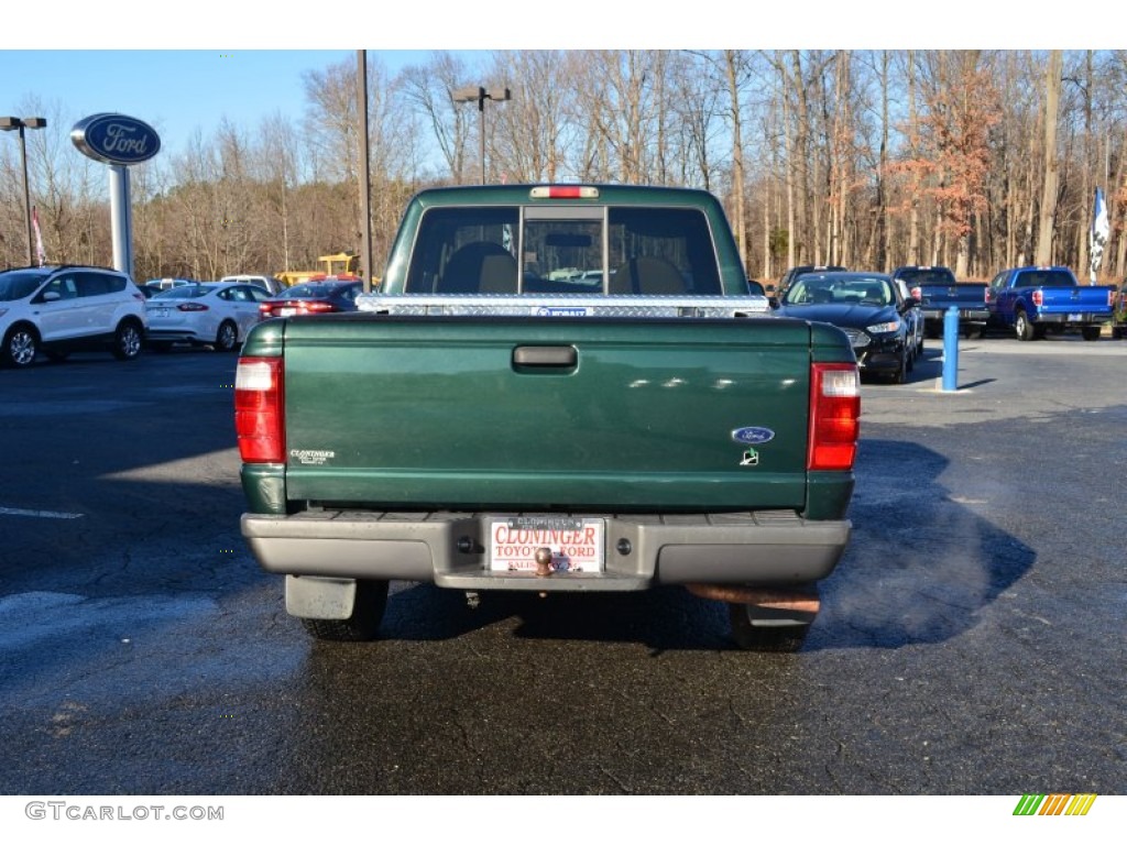 2003 Ranger XLT SuperCab - Dark Highland Green Metallic / Medium Pebble photo #4