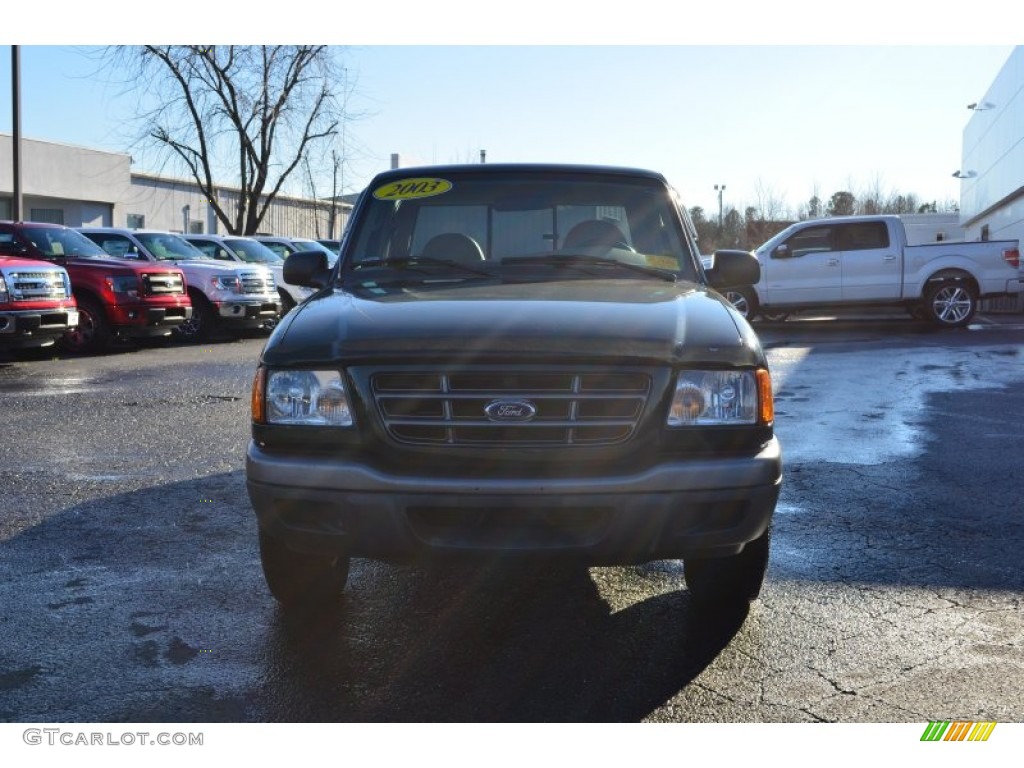 2003 Ranger XLT SuperCab - Dark Highland Green Metallic / Medium Pebble photo #7