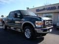 2008 Forest Green Metallic Ford F250 Super Duty Lariat Crew Cab 4x4  photo #4