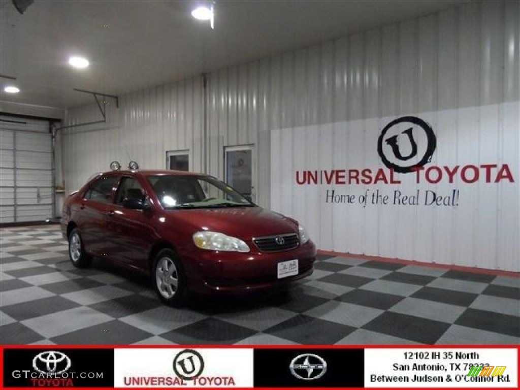 2006 Corolla LE - Impulse Red Pearl / Beige photo #1