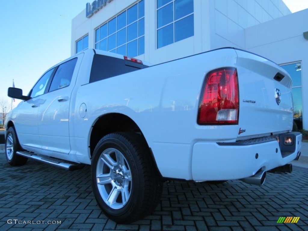 2012 Ram 1500 Laramie Limited Crew Cab 4x4 - Bright White / Dark Slate Gray photo #3