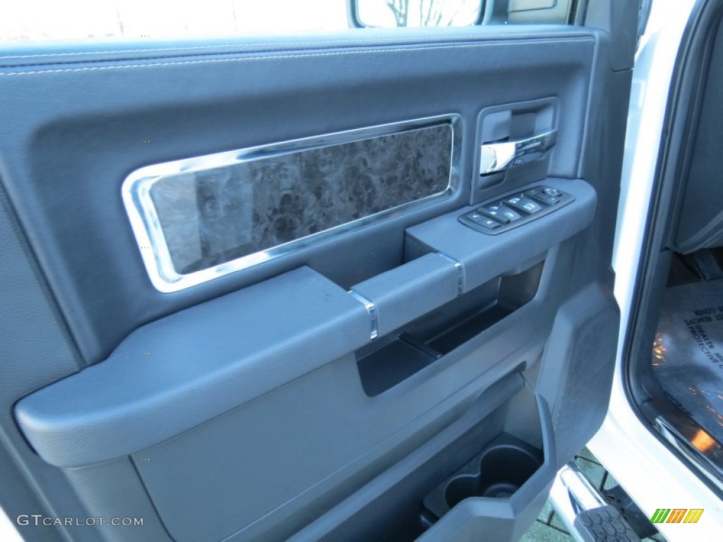 2012 Ram 1500 Laramie Limited Crew Cab 4x4 - Bright White / Dark Slate Gray photo #11