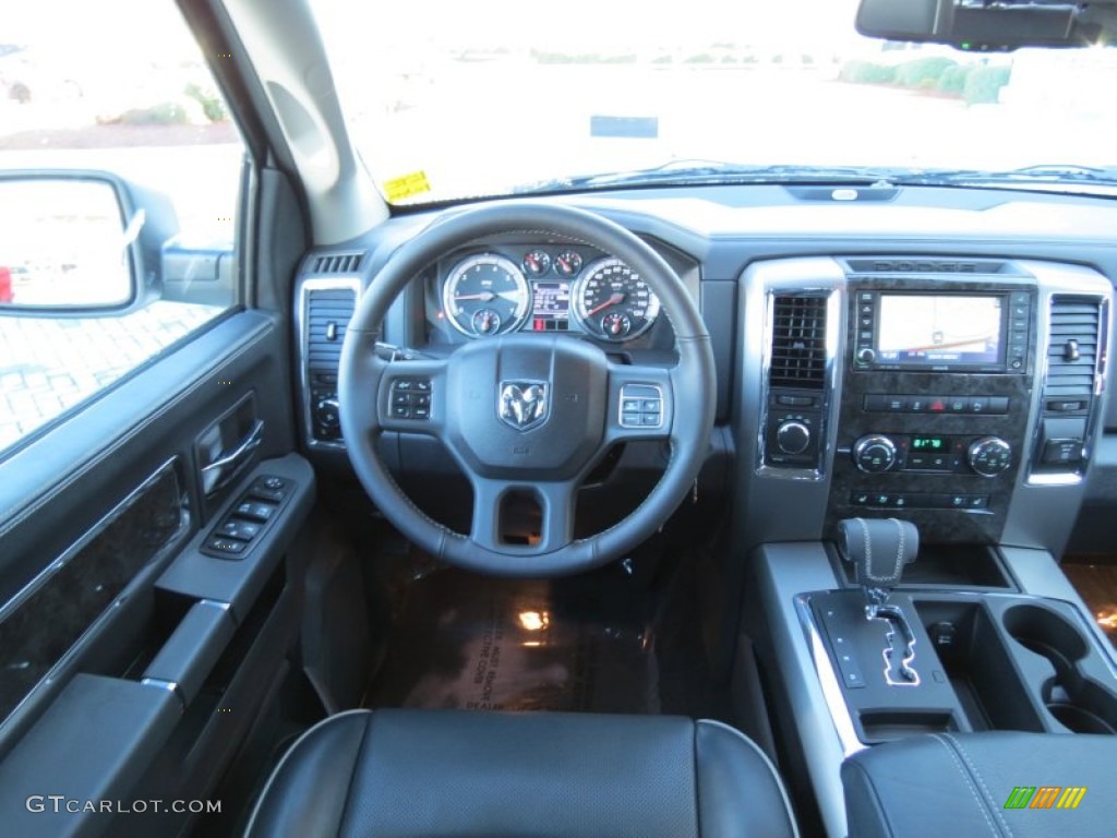 2012 Ram 1500 Laramie Limited Crew Cab 4x4 - Bright White / Dark Slate Gray photo #26