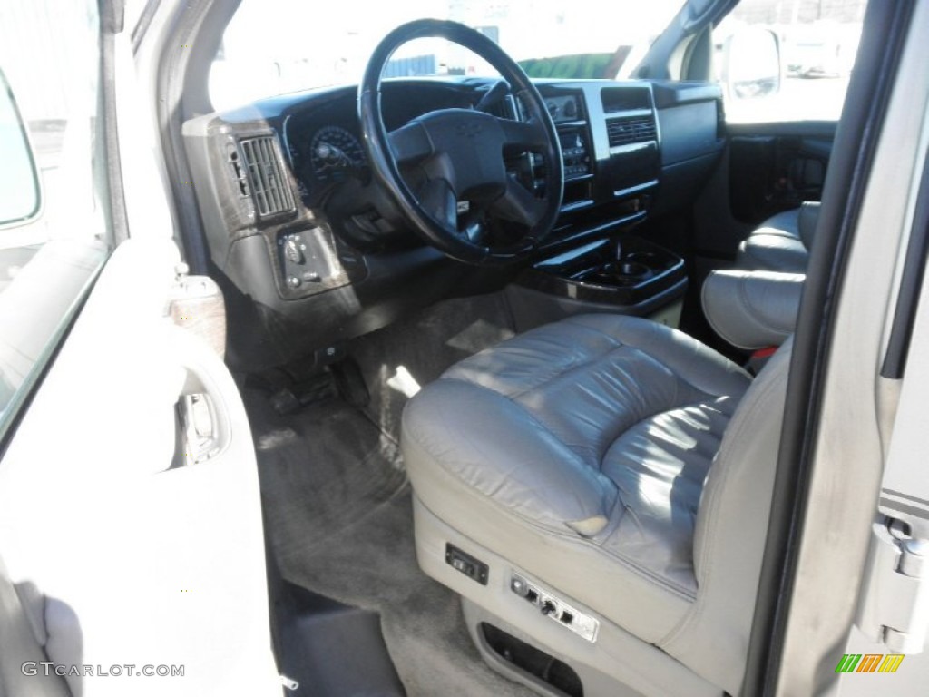 Medium Dark Pewter Interior 2004 Chevrolet Express 1500 Passenger Conversion Van Photo #76117670