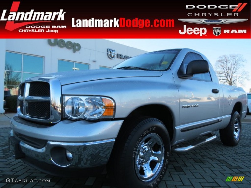 2005 Ram 1500 SLT Regular Cab - Bright Silver Metallic / Dark Slate Gray photo #1