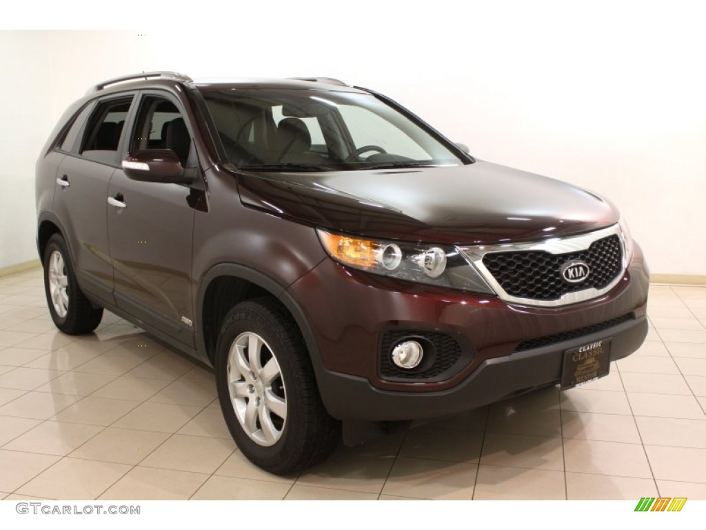 Dark Cherry Kia Sorento