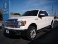 White Platinum Metallic Tri Coat - F150 Lariat SuperCrew 4x4 Photo No. 4