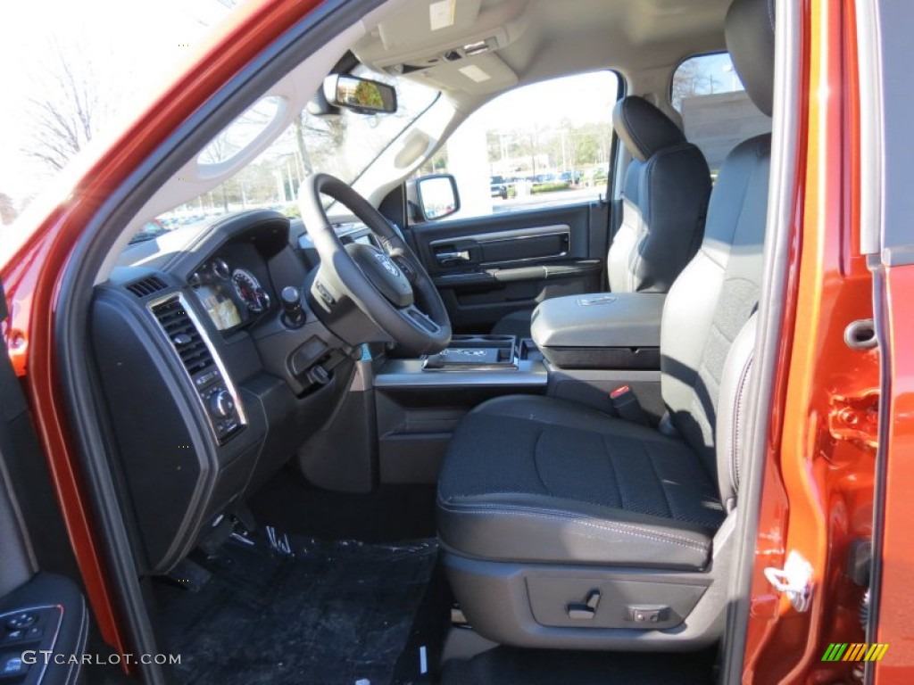 Black Interior 2013 Ram 1500 Sport Quad Cab Photo #76118451
