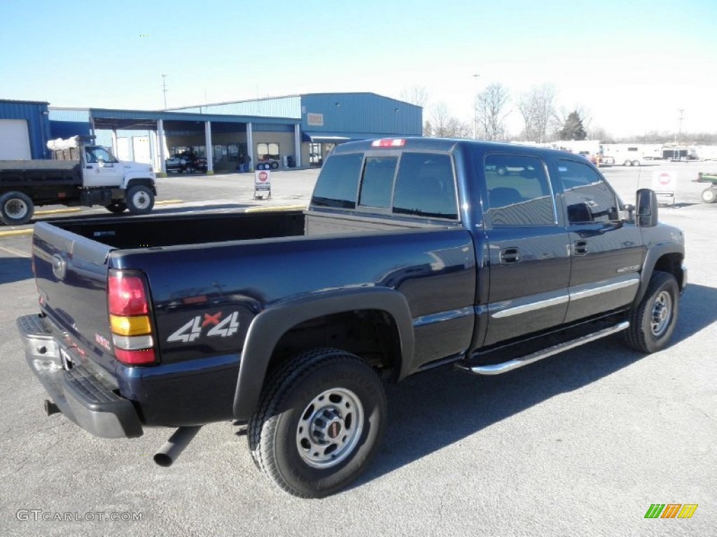 2006 Sierra 2500HD SLT Crew Cab 4x4 - Deep Blue Metallic / Pewter photo #25