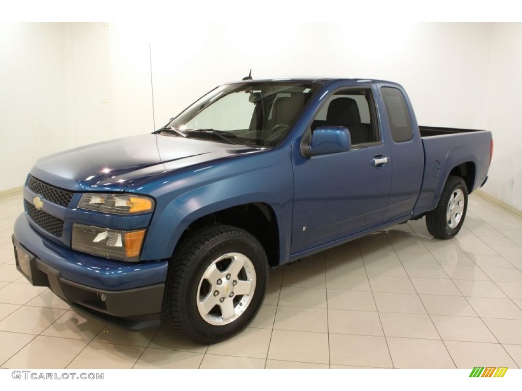 Aqua Blue Metallic 2009 Chevrolet Colorado LT Extended Cab Exterior Photo #76118913