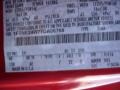  2007 E Series Van E250 Commercial Vermillion Red Color Code E4