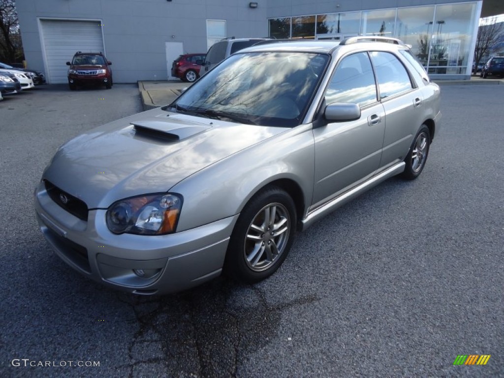 2005 Impreza WRX Wagon - Platinum Silver Metallic / Black photo #2