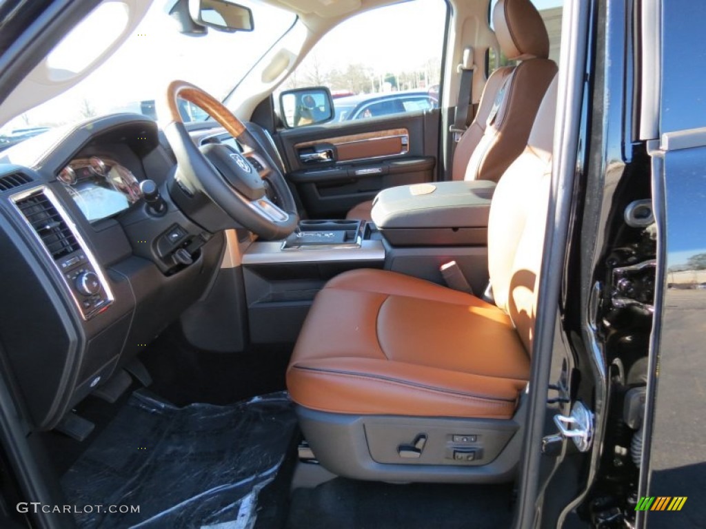 Longhorn Black/Cattle Tan Interior 2013 Ram 1500 Laramie Longhorn Crew Cab Photo #76120753