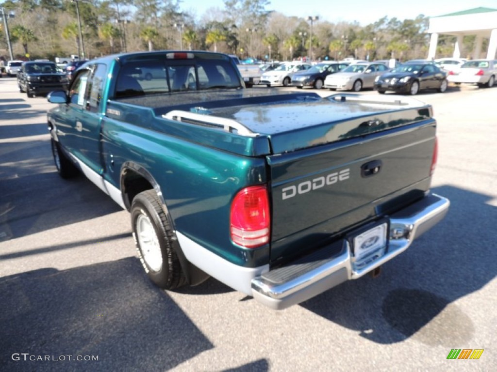 1999 Dakota SLT Extended Cab - Forest Green Pearl / Mist Gray photo #11