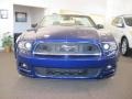 2013 Deep Impact Blue Metallic Ford Mustang V6 Convertible  photo #2