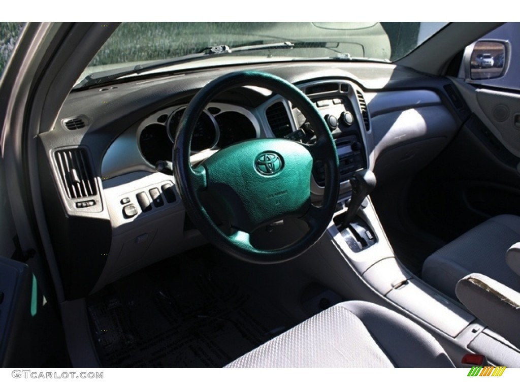 2004 Highlander V6 4WD - Millenium Silver Metallic / Ash photo #9