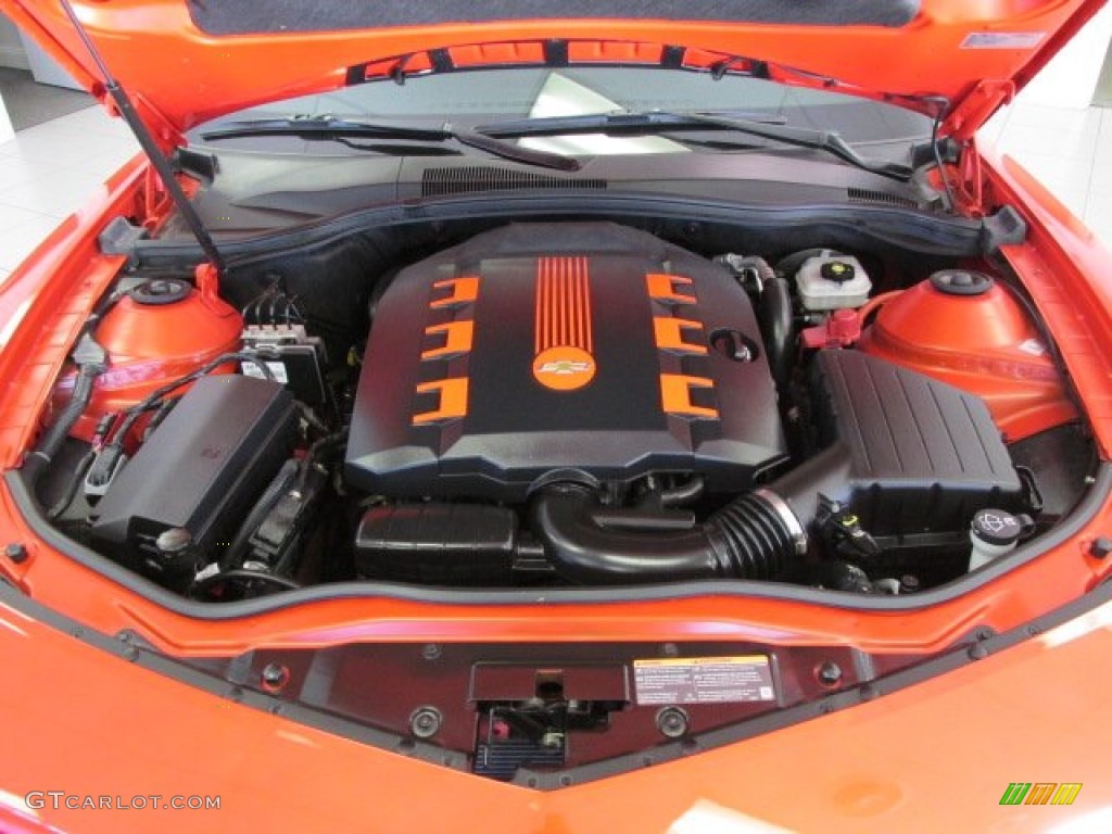 2010 Camaro LT/RS Coupe - Inferno Orange Metallic / Black photo #10