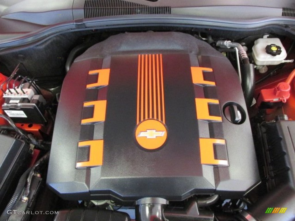 2010 Camaro LT/RS Coupe - Inferno Orange Metallic / Black photo #11