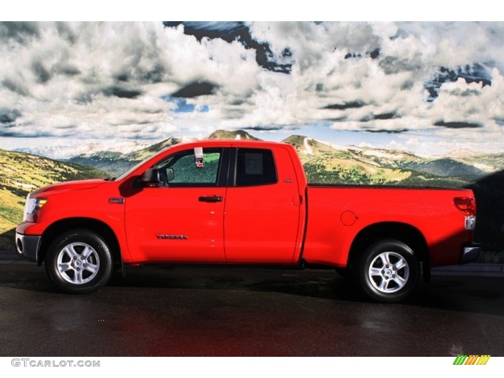 2010 Tundra SR5 Double Cab 4x4 - Radiant Red / Graphite Gray photo #6