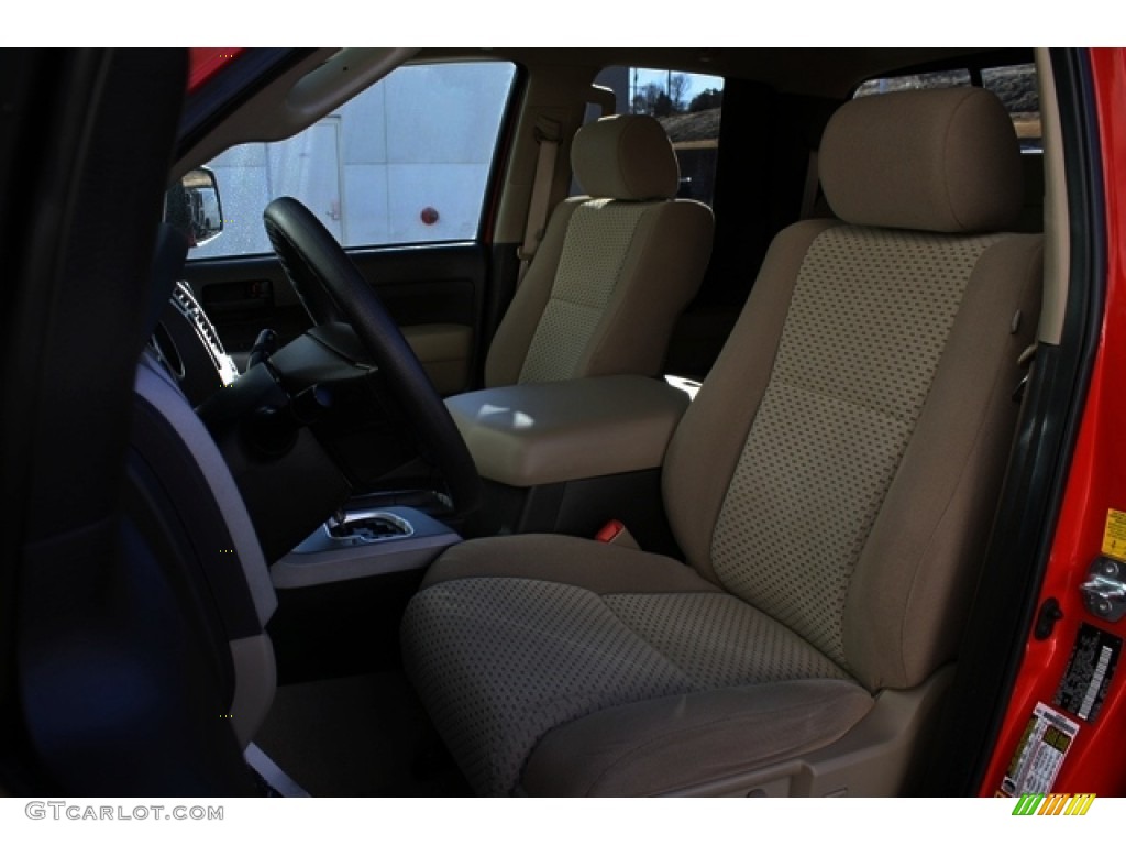 2010 Tundra SR5 Double Cab 4x4 - Radiant Red / Graphite Gray photo #11