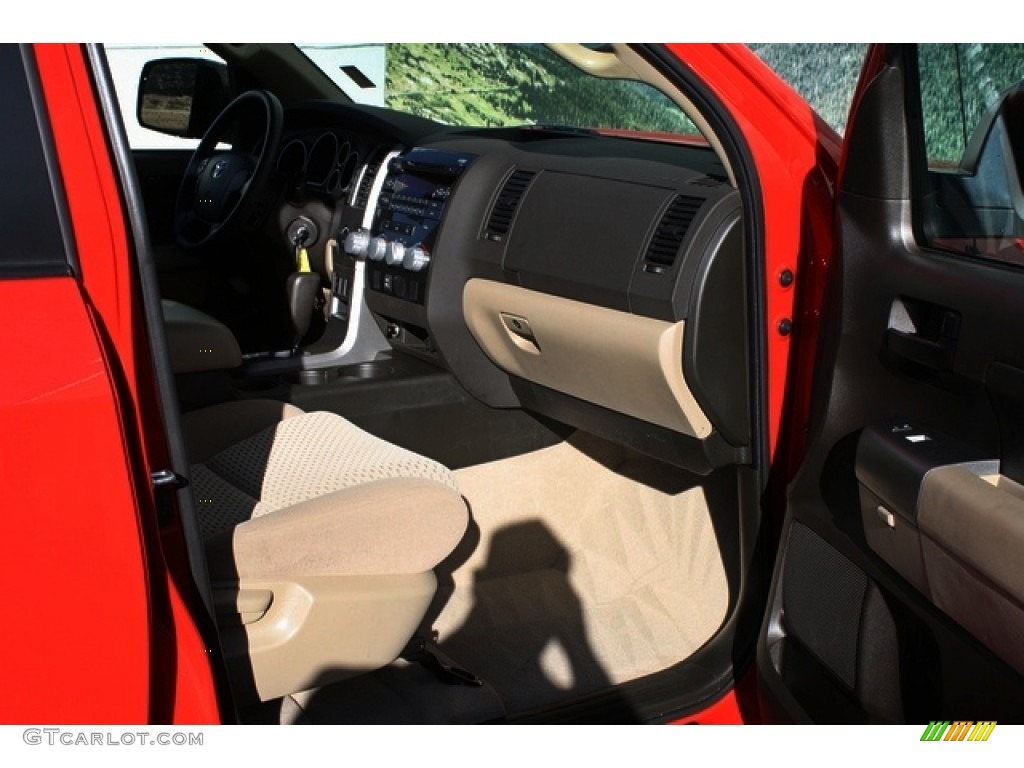 2010 Tundra SR5 Double Cab 4x4 - Radiant Red / Graphite Gray photo #14