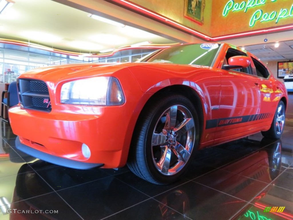 2008 Charger R/T Daytona - HEMI Orange Pearl / Dark Slate Gray photo #1