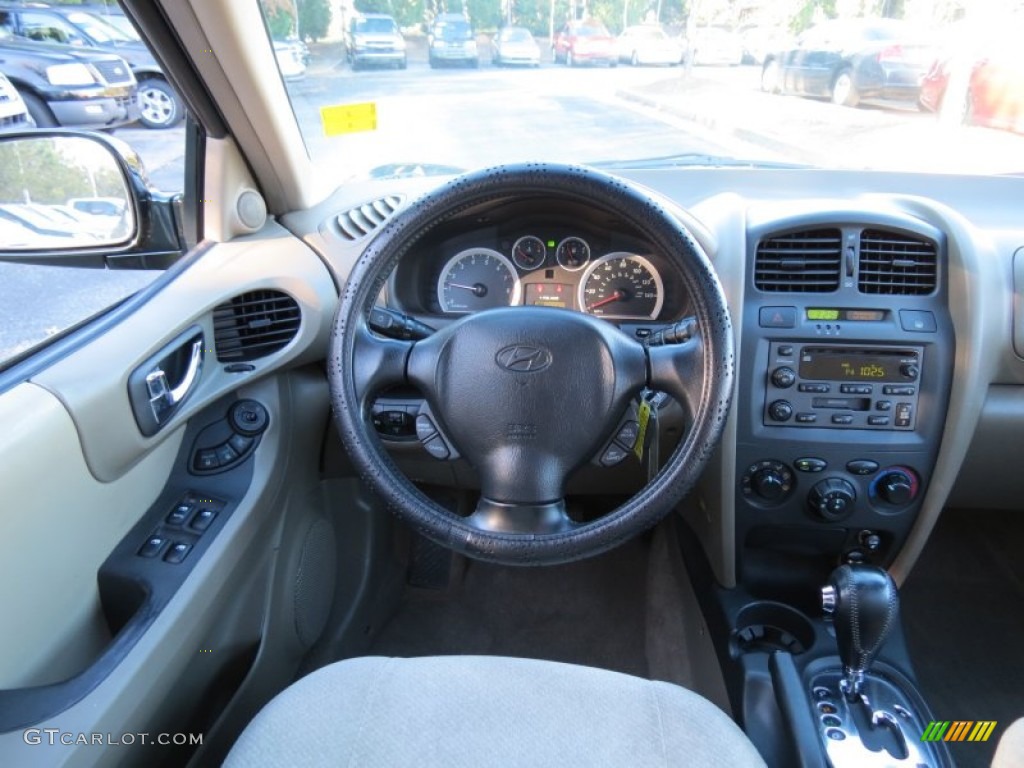 2006 Santa Fe GLS - Dark Emerald Green / Gray photo #12