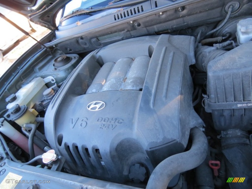 2006 Santa Fe GLS - Dark Emerald Green / Gray photo #14