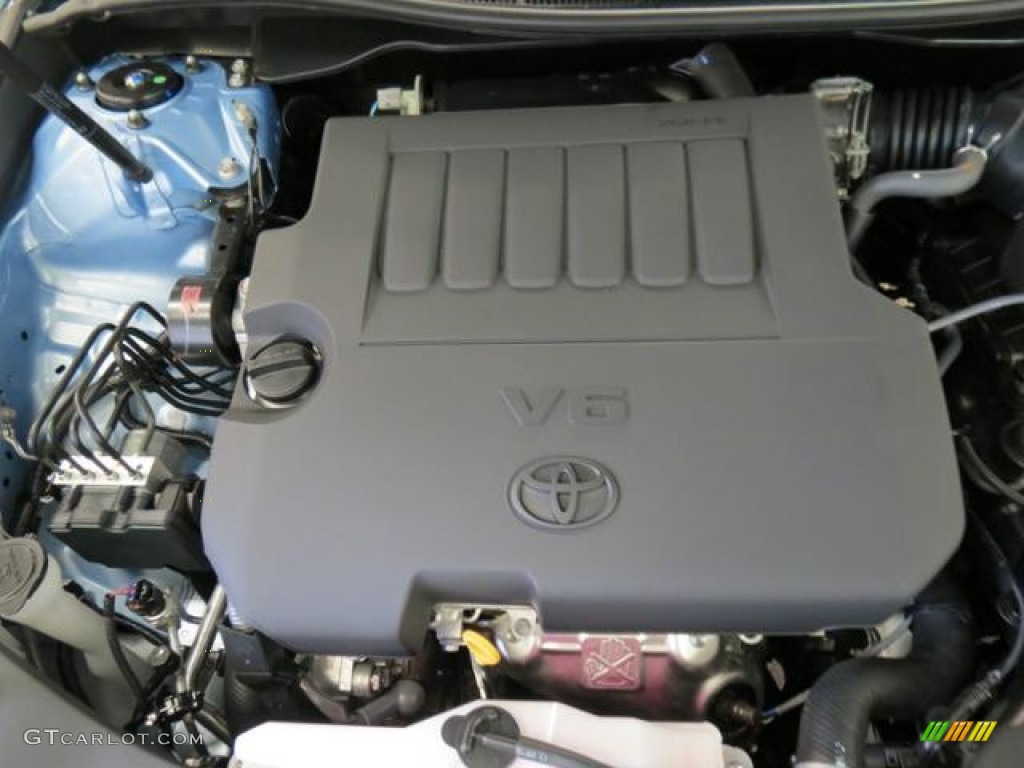 2012 Camry XLE V6 - Clearwater Blue Metallic / Light Gray photo #22