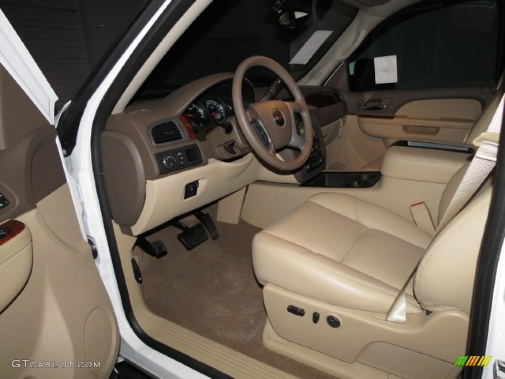 2013 Sierra 1500 SLT Crew Cab - Summit White / Cocoa/Light Cashmere photo #5