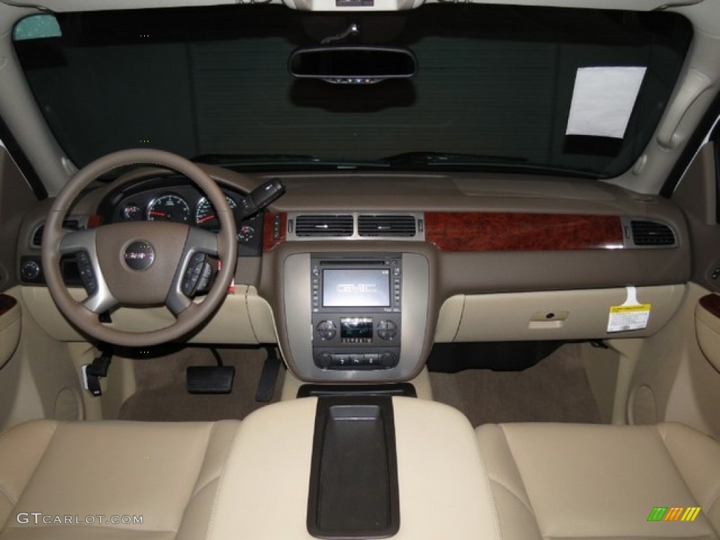 2013 Sierra 1500 SLT Crew Cab - Summit White / Cocoa/Light Cashmere photo #7