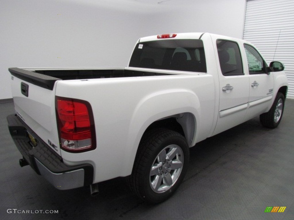 2013 Sierra 1500 SLE Crew Cab - Summit White / Ebony photo #3