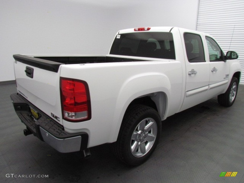 2013 Sierra 1500 SLE Crew Cab - Summit White / Ebony photo #2