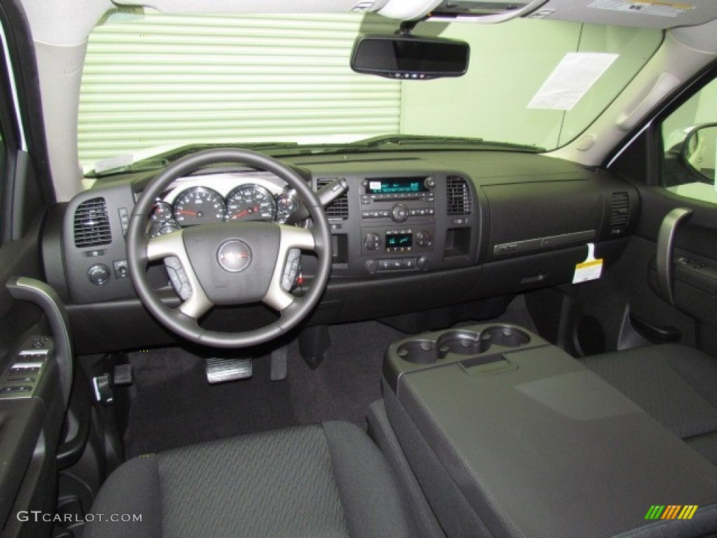 2013 Sierra 1500 SLE Crew Cab - Summit White / Ebony photo #4