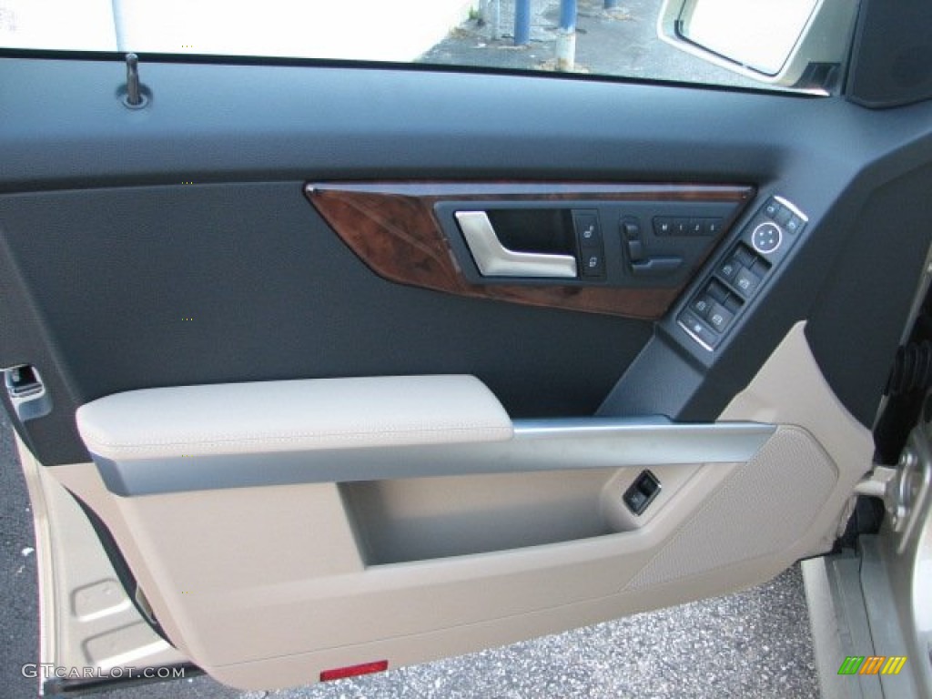 2012 Mercedes-Benz GLK 350 4Matic Almond/Black Door Panel Photo #76129275